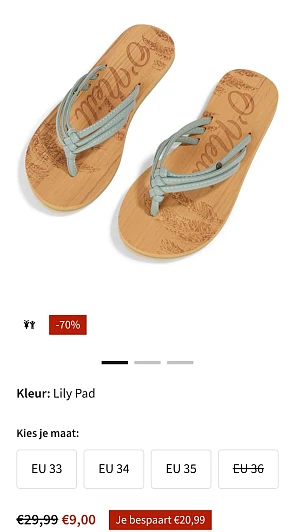O'neill slippers ditsy -70% op asadventure.com