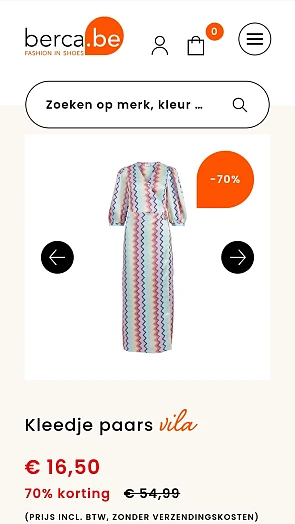 Vila kleedje paars -70% op berca.be