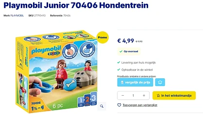 Playmobil Junior 70406 Hondentrein set goedkoop bij Supra Bazar