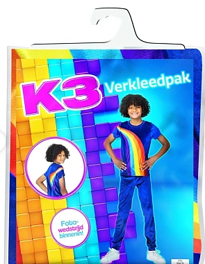 K3 Regenboog verkleedpak 3-5j