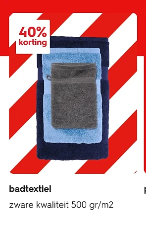 -40% badtextiel zware kwaliteit 500gr op hema.com
