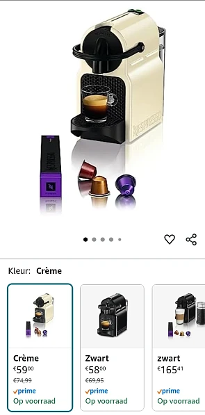De'Longhi Nespresso Inissia -40%
