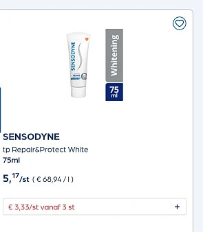 Sensodyne in promo