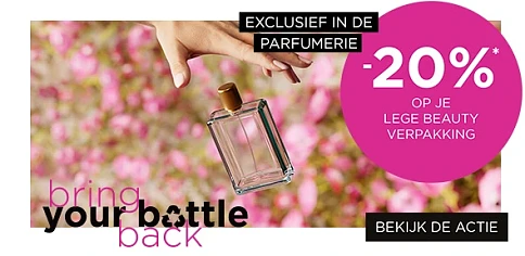 20% korting in ruil voor lege verpakking bij Ici Paris XL