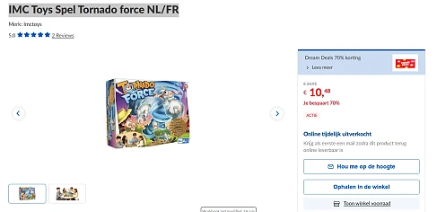 IMC Toys Spel Tornado force NL/FR -70%