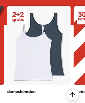 Dameshemden 2+2 gratis op hema.com