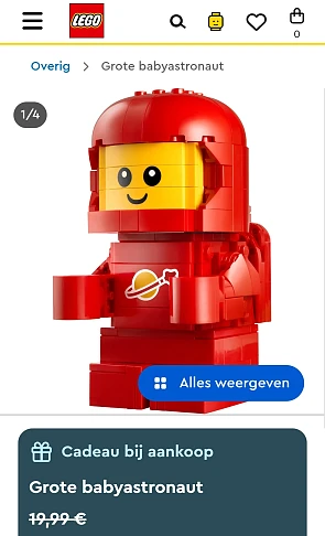 GRATIS grote babyastronautter bij lego
