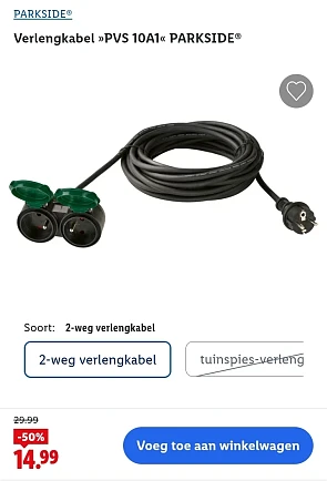 2-weg verlengkabel PARKSIDE®