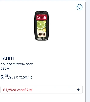 Verschillende tahiti -50%