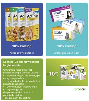 Anti wormen, vlooien, teken