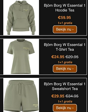 Björn Borg Kleding 1+1