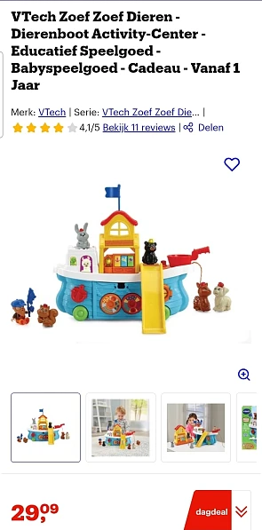 VTech Zoef Zoef Dieren Dierenboot -32%