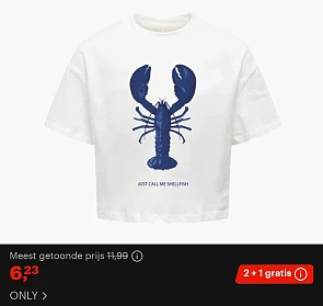 Kreeft of shellfish nu voor 6,23€