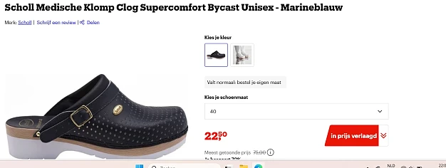 Scholl Medische Klomp Clog Supercomfort