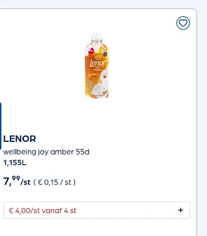 Lenor wasverzachter -50%