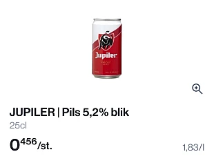 Jupiler 25cl in promo