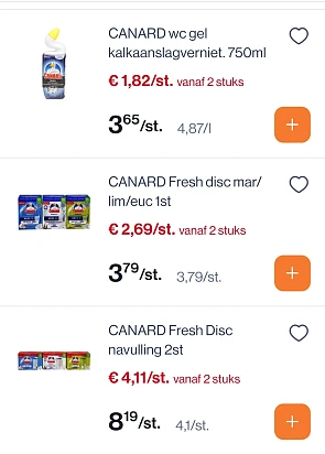Canard tot -50%