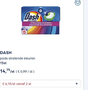 Dash pods -60%
