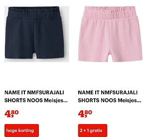 Name it shorts en t-shirts