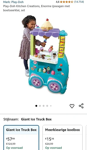 Play-Doh Enorme ijswagen -54% bij Amazon