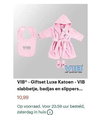 VIB giftsets baby 🎁👶🏻 katoen