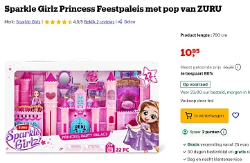 Sparkle Girlz Princess Feestpaleis met pop