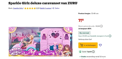 Sparkle Girlz deluxe caravanse
