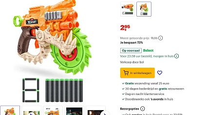 Xshot speelgoedgeweertjes bij bol
