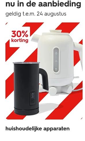 huishoudelijke apparaten -30% op hema.com