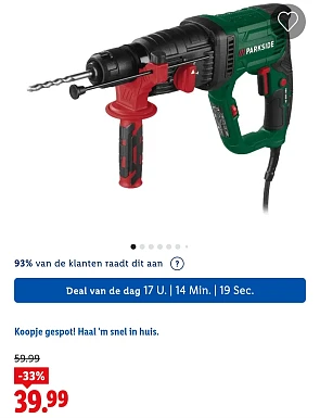 PARKSIDE® Breekhamer PARKSIDE® PBH1050 -33% op lidl.be