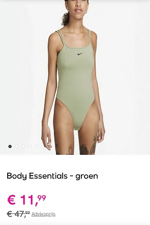 Groene nike body essentials enkel 2XL op veepee.be