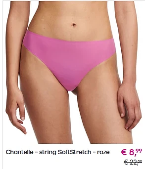 Tot 70% korting op Chantelle lingerie, nachtkleding en sportkleding