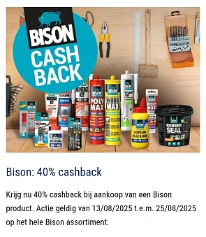 Bison: 40% cashback