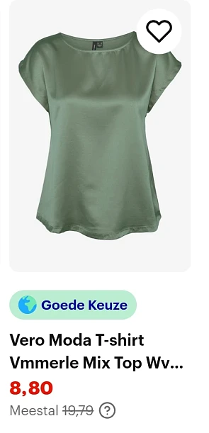 Vero Moda t-shirt maat XS -56% op bol.com