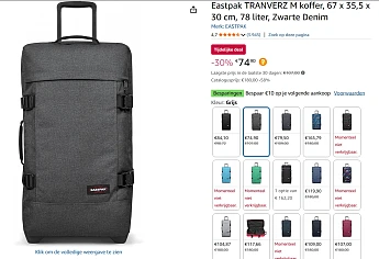 eastpak reiskoffer