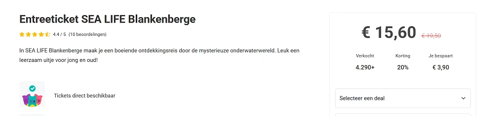 Ontdek de onderwaterwereld bij Sea life Blankenberge