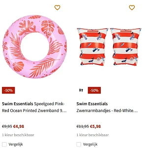 Swim Essentials zwemhulpjes aan -50% bij A.S. Adventure