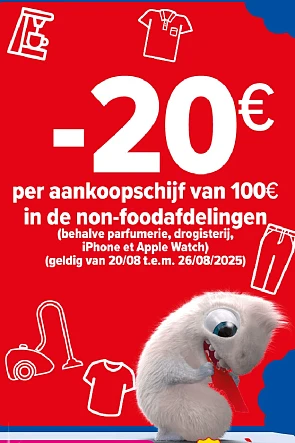 -20€ non-food Carrefour