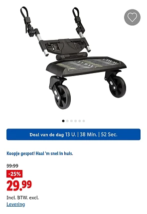 Meerijdplankje voor kinderwagen -25% op lidl.be
