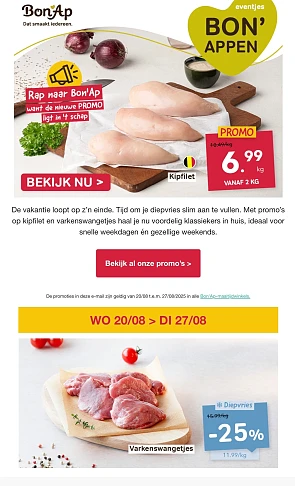 Kippendijen , varkenswangetjes