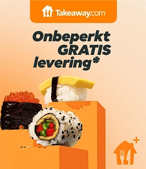 Gratis levering met takeaway +