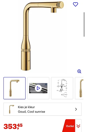 Grohe keukenkraan -70%