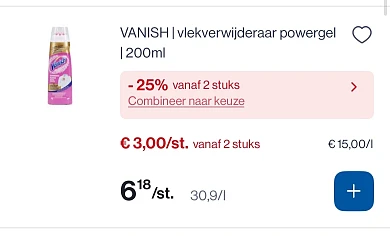 Producten van Vanish -25% bovenop de goedkoper prijs