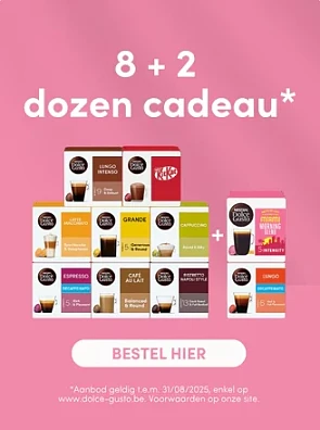 NESCAFÉ Dolce Gusto 8 + 2 dozen cadeau