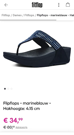 Flipflops marineblauw op Veepee