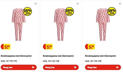 Kinderpyjama voor €4,49 ✨ Koopjeshoek Kruidvat