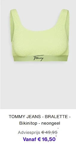 Tot 70% korting op Tommy Jeans