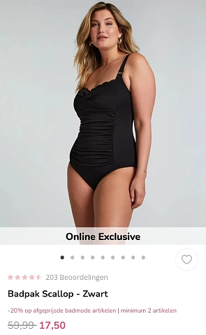 Tot 70% + 20% extra korting op badmode bij Hunkemöller