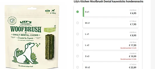 Lily's Kitchen Woofbrush - Hondensnacks - 5 x 154 g