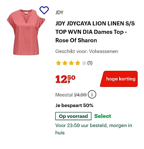 Rose of sharon top -50% op bol.com in maat S, M en L
